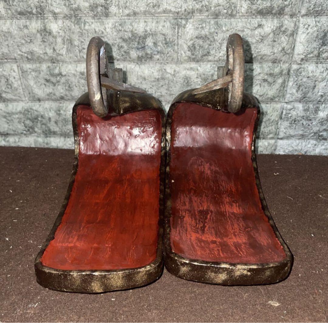 馬道具　鉄鐙　古式鐙　　武具甲冑鎧兜　馬具