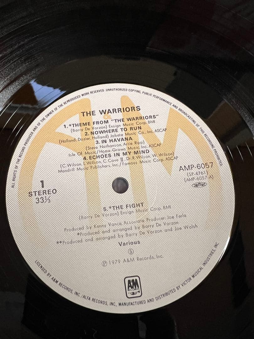 帯 美盤 The Warriors ウォリアーズ サントラ LP 1979