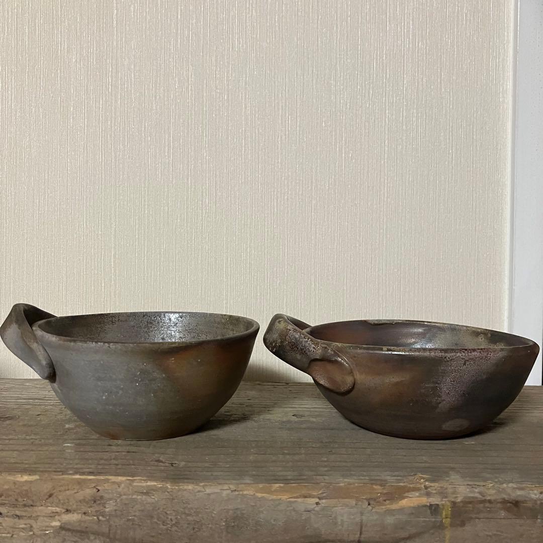 備前焼　スープマグ　マグカップ　2点セット