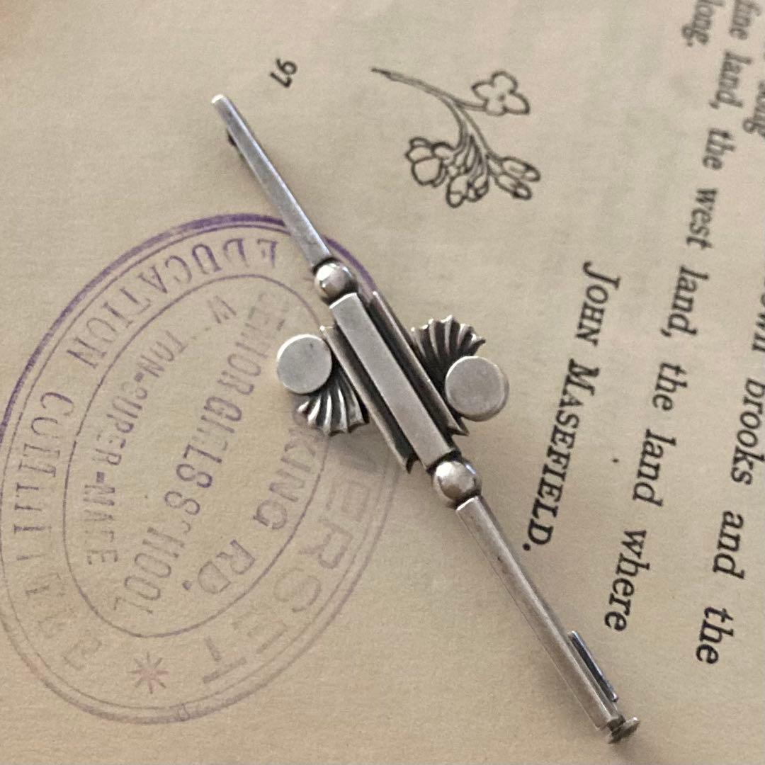 希少  #221B ブローチ シルバー 北欧　ヴィンテージ