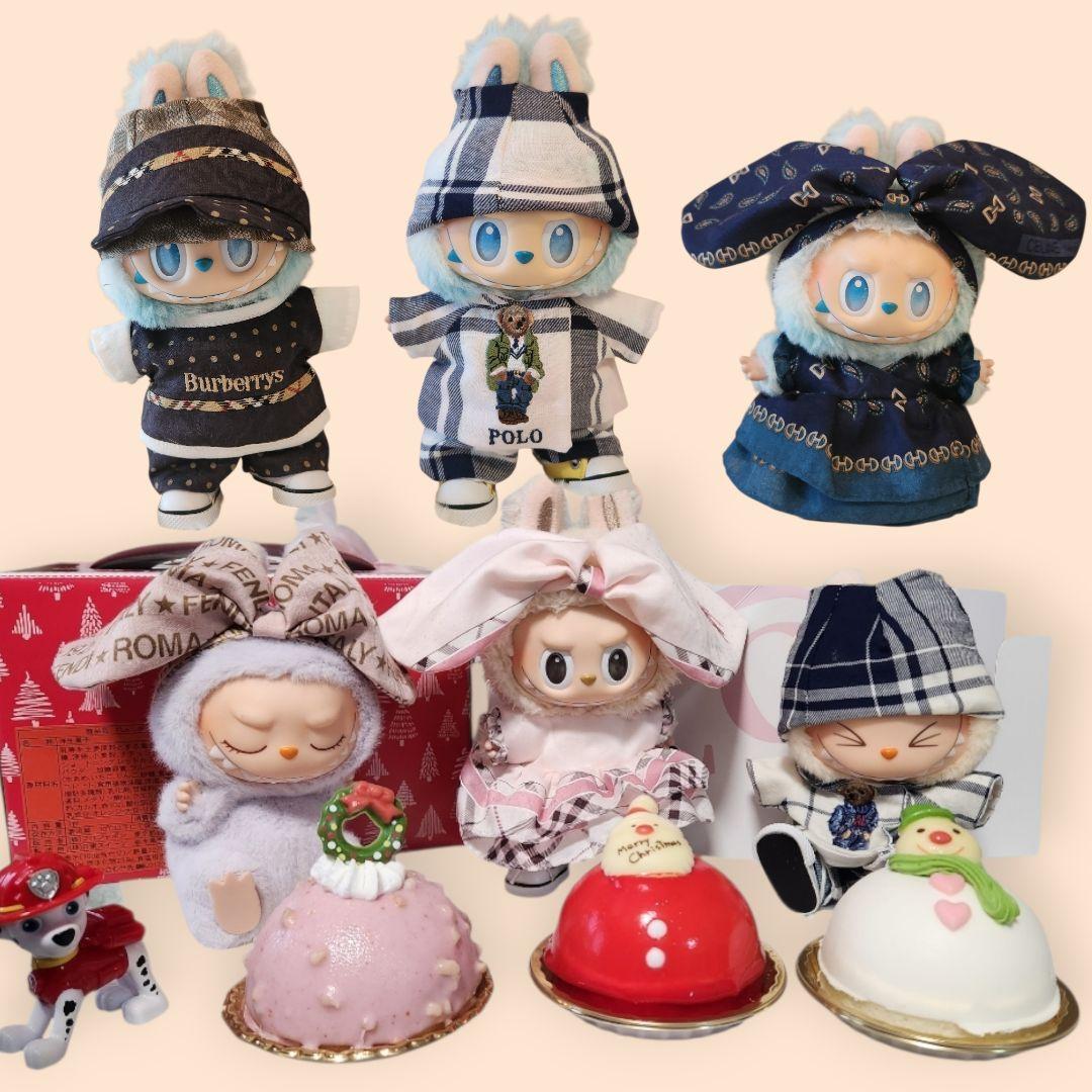 らぶぶ　ぬいぐるみ 17cmオーダーメイド着せ替え服　ブランド生地