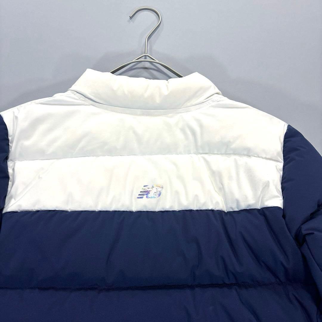 ニューバランスゴルフ　ダウンジャケット　ネイビー　バイカラー　L程度 サイズ2