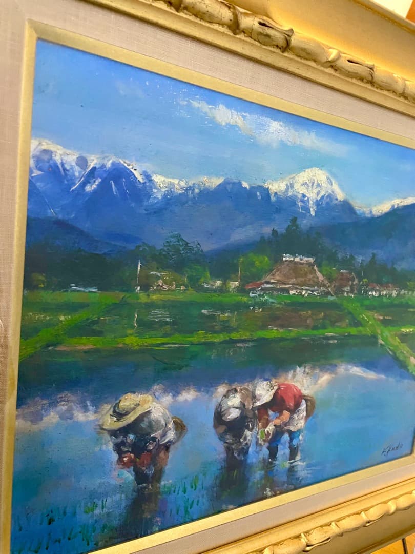 力強く美しい◆ 工藤和男 -Kazuo Kudo-『山麗』油彩 F6号 ◇一点物