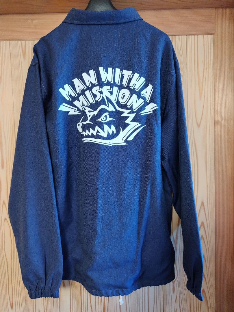 MAN WITH A MISSION デニム風コーチジャケット XLサイズ