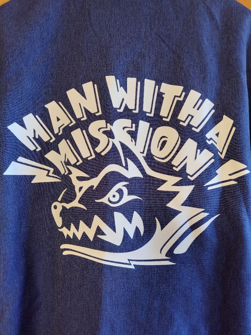 MAN WITH A MISSION デニム風コーチジャケット XLサイズ