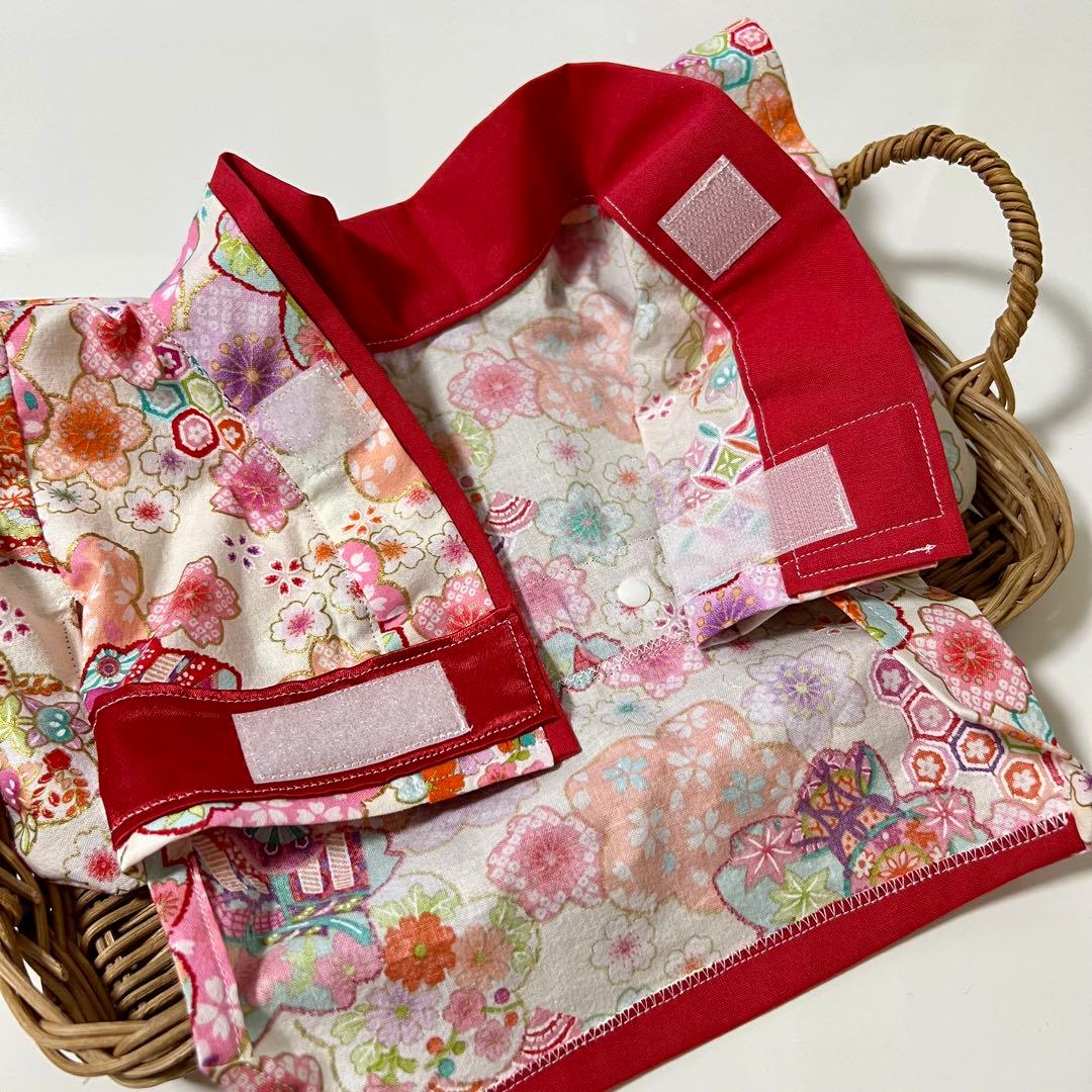 女の子向け ⸜ ♡ ⸝ ハンドメイド　着物　振袖　犬服