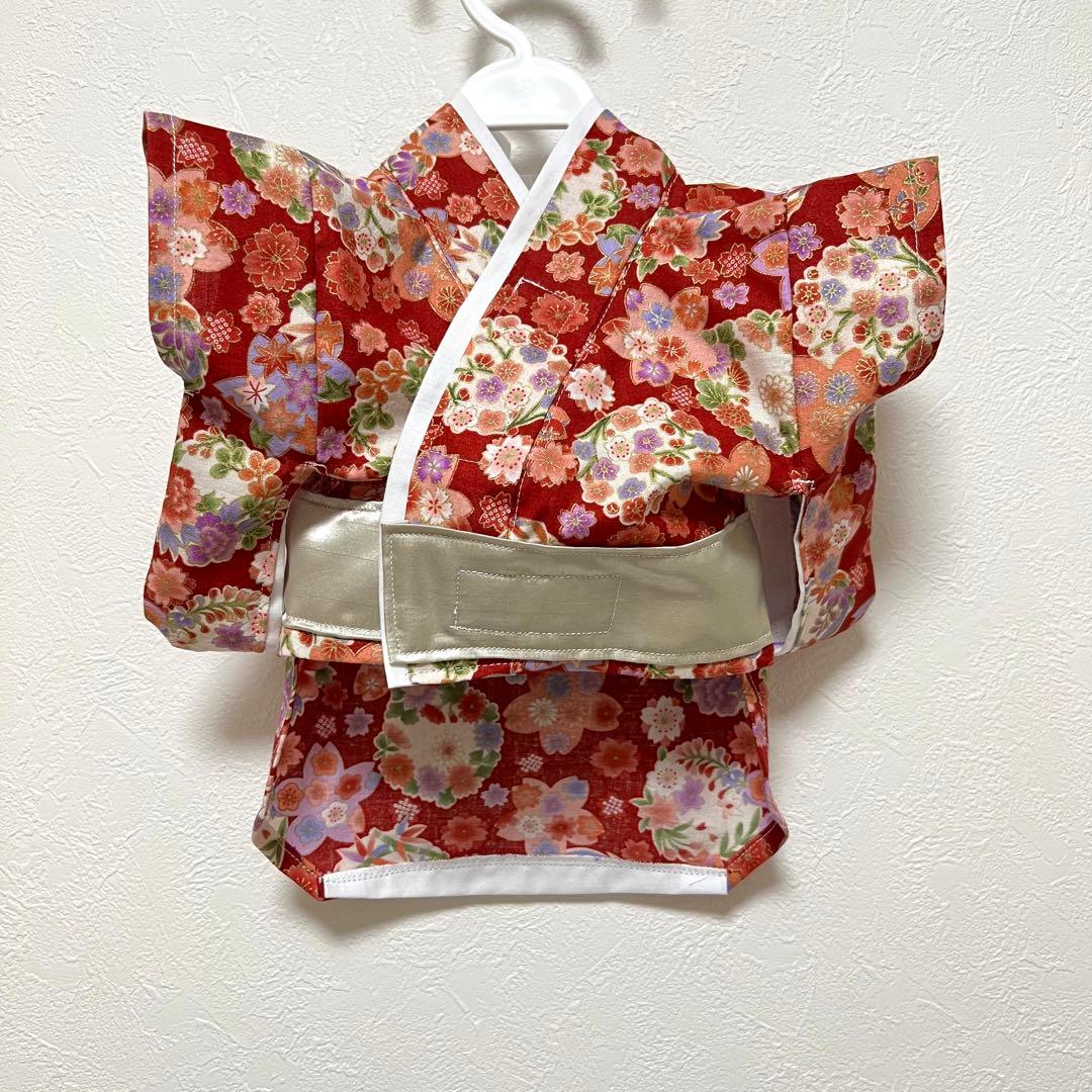 女の子向け ⸜ ♡ ⸝ ハンドメイド　着物　振袖　犬服