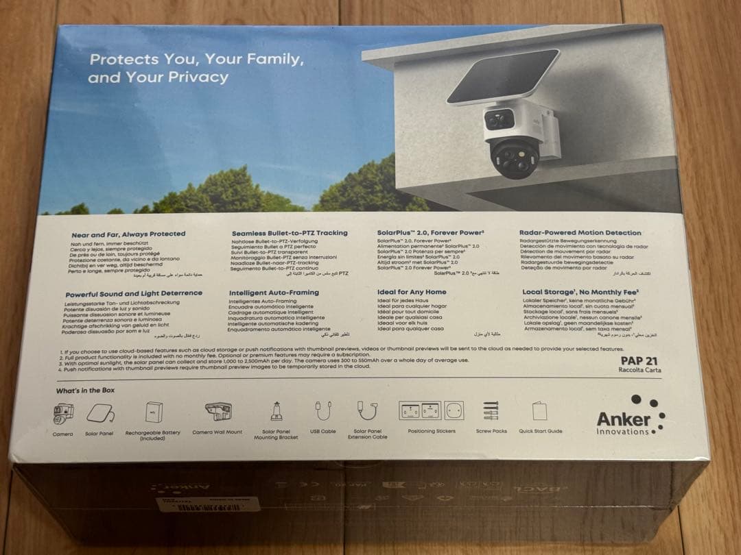 Anker Eufy (ユーフィ) eufyCam S4 (屋外用防犯カメラ)