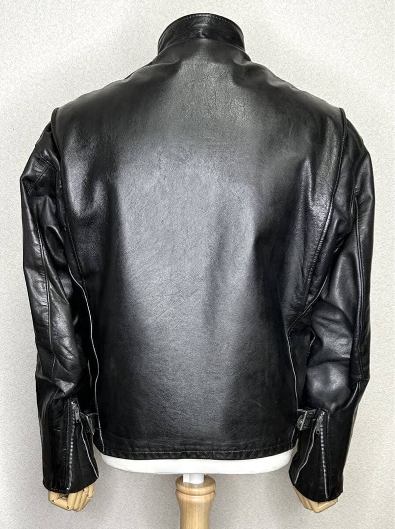 ⑥ schott【40】ライナー付 141米国製◇革ジャンninjaハーレー