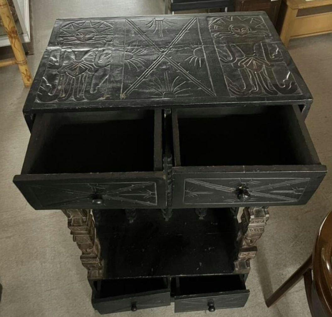 ★アンティーク バリ風家具 CD収納 ヴィンテージ アジアン インドネシア