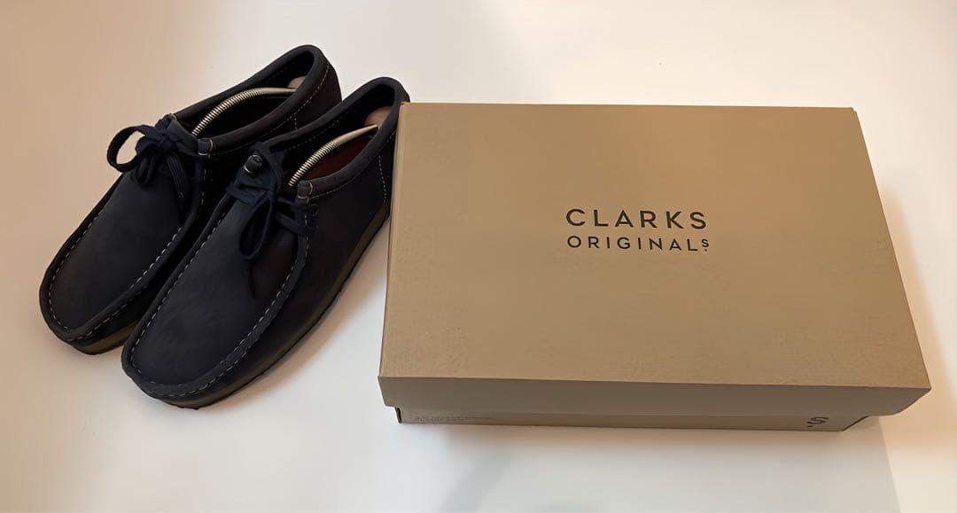 美品 箱付 Clarks ORIGINALS ワラビーブーツ