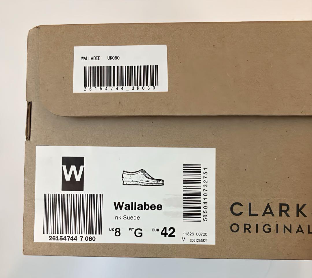 美品 箱付 Clarks ORIGINALS ワラビーブーツ