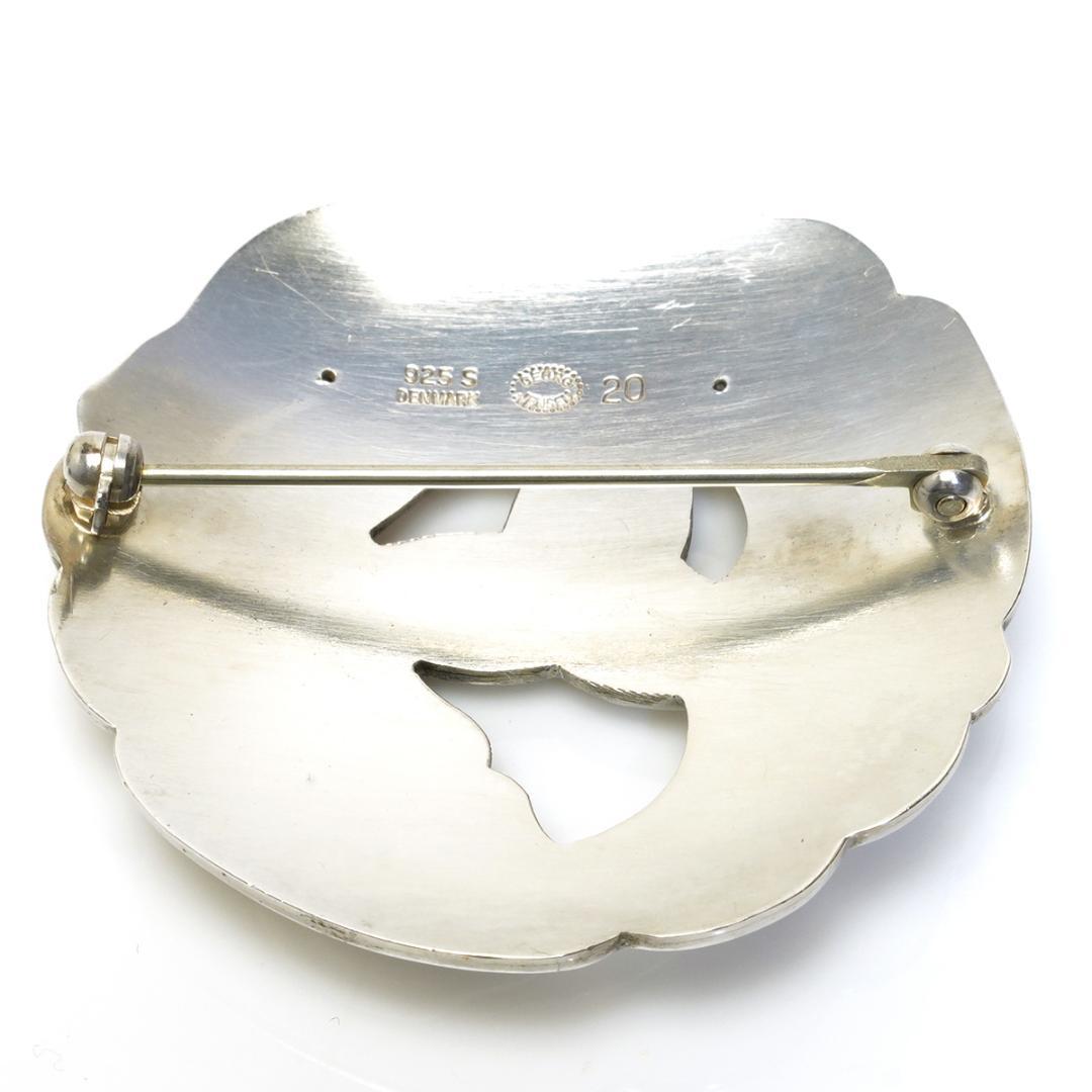 ジョージジェンセン 20 ブローチ フラワー 925  