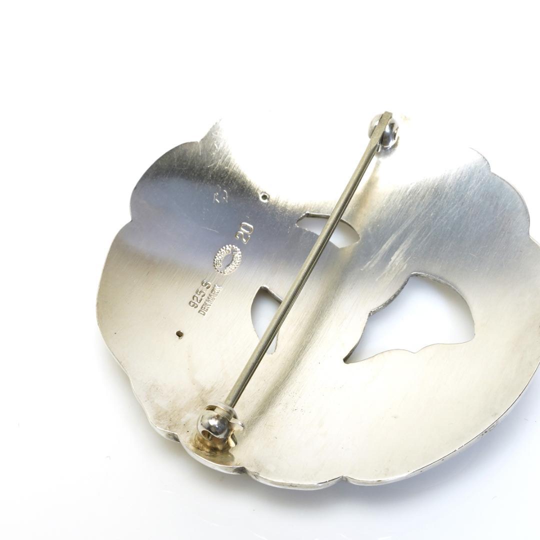 ジョージジェンセン 20 ブローチ フラワー 925  