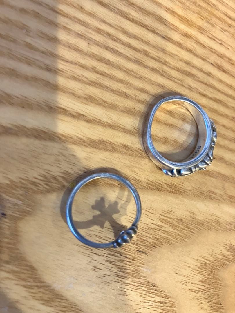 クロムハーツ　リング　セット　シルバー バブルガムリング　CHクロス　9号