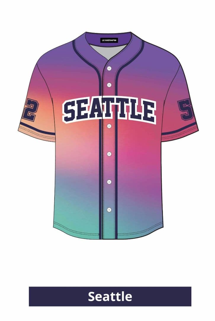 LESSERAFIM ベースボールジャージ シアトル限定