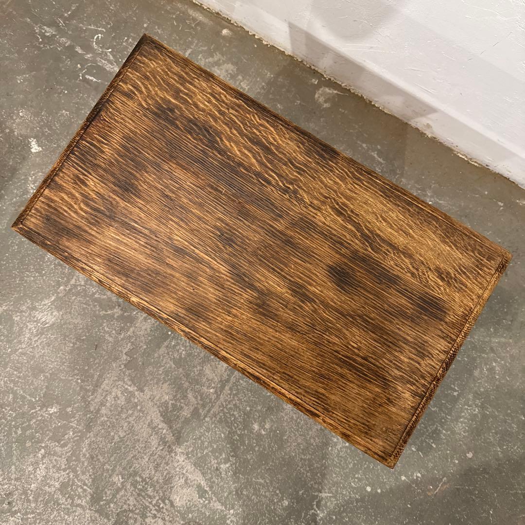 ビンテージ　木製サイドテーブル　大