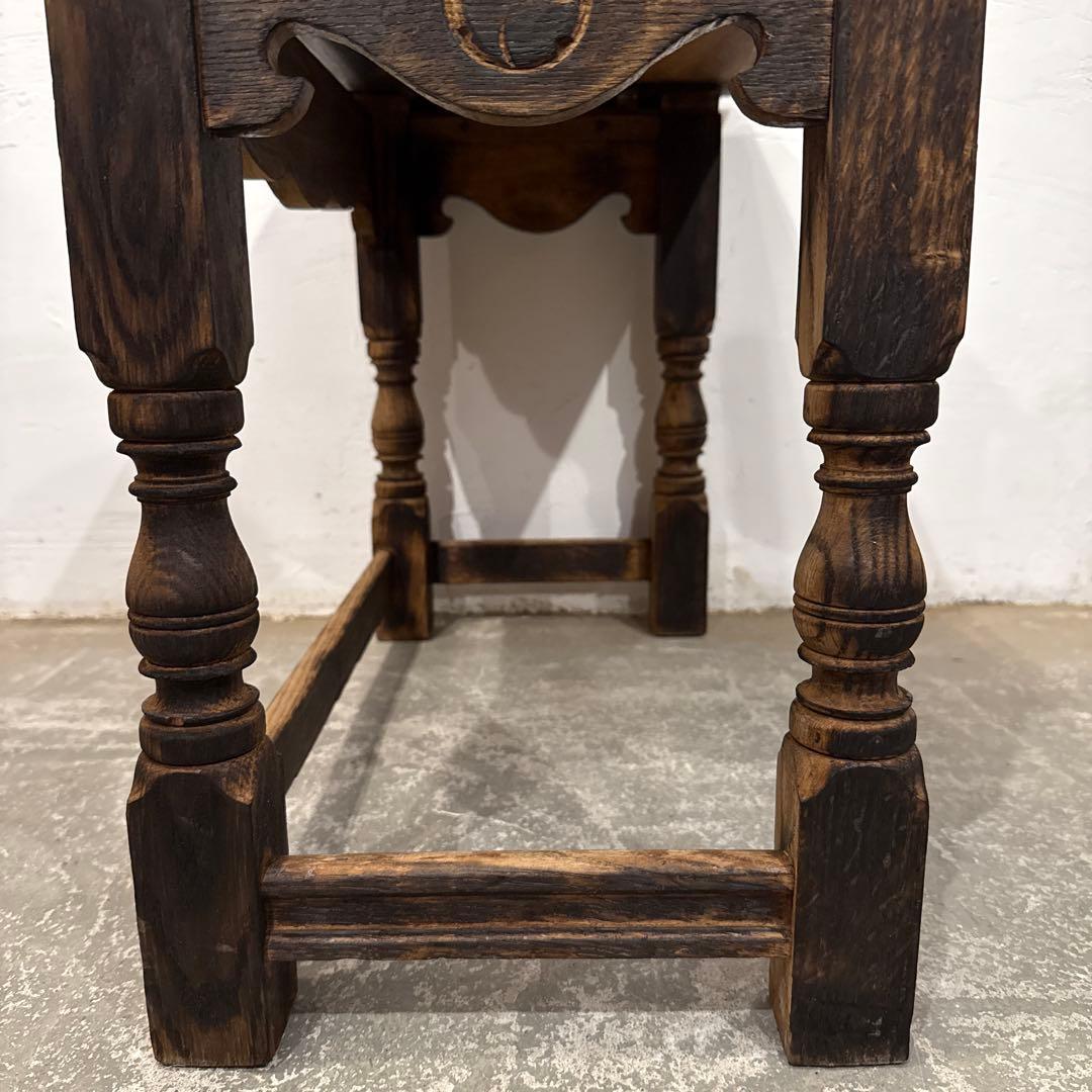 ビンテージ　木製サイドテーブル　大