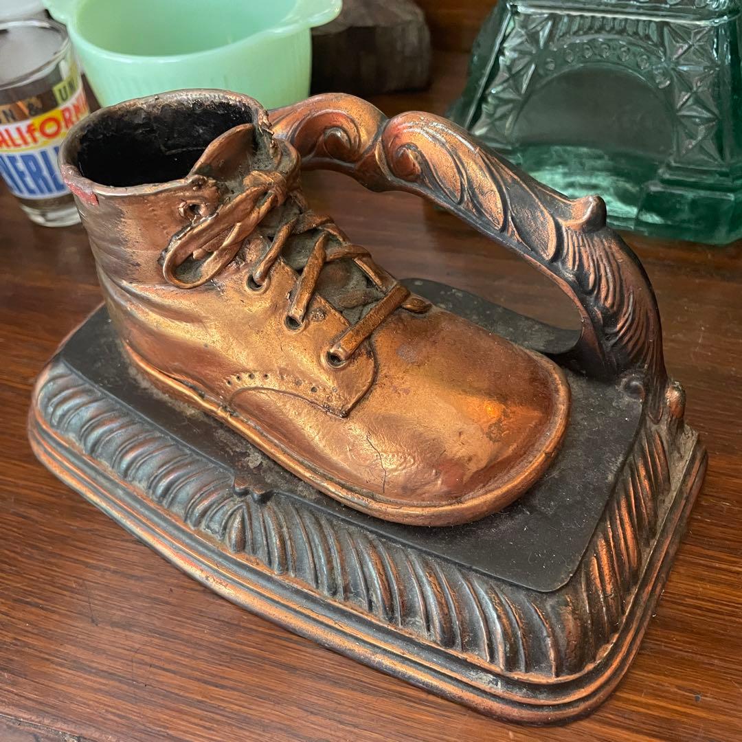 希少品！50's〜60's アメリカアンティーク　靴のペン立てUSAヴィンテージ