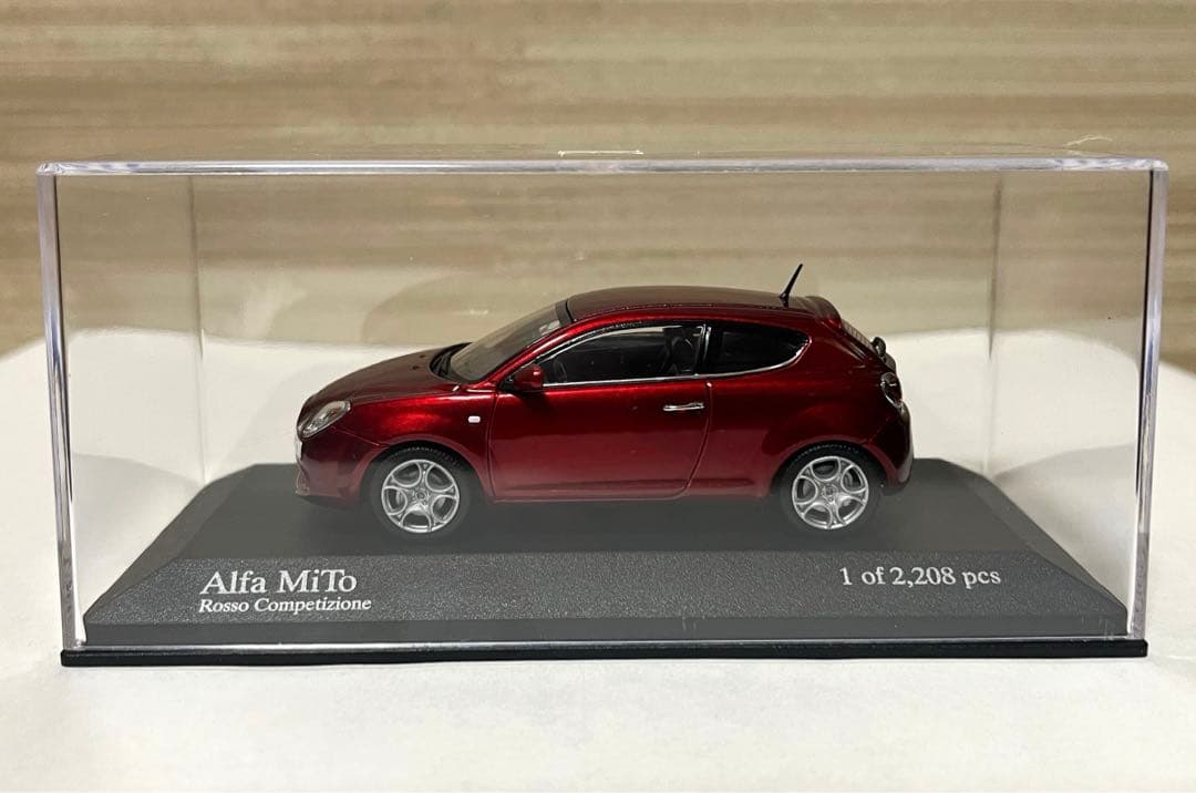 ミニチャンプス 1/43 アルファロメオ ミト 2009 レッド・メタリック