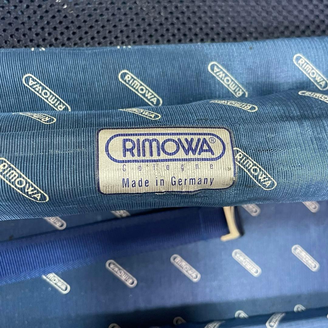 リモワ キャリーバッグ スーツケース トパーズ 青ロゴ 2輪 アルミニウム 銀
