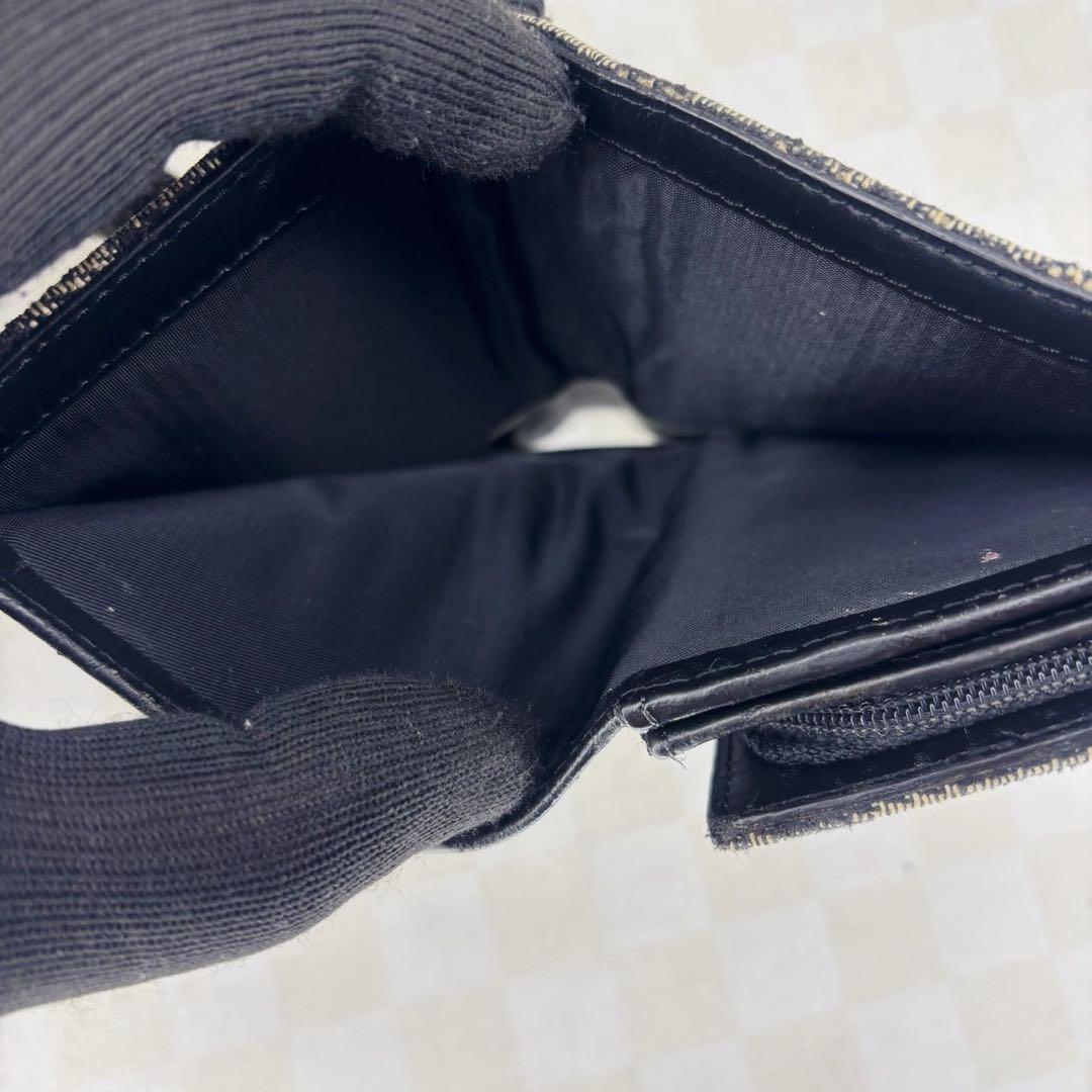 極美品　Dior ディオール　二つ折り財布　コンパクトウォレット　M28