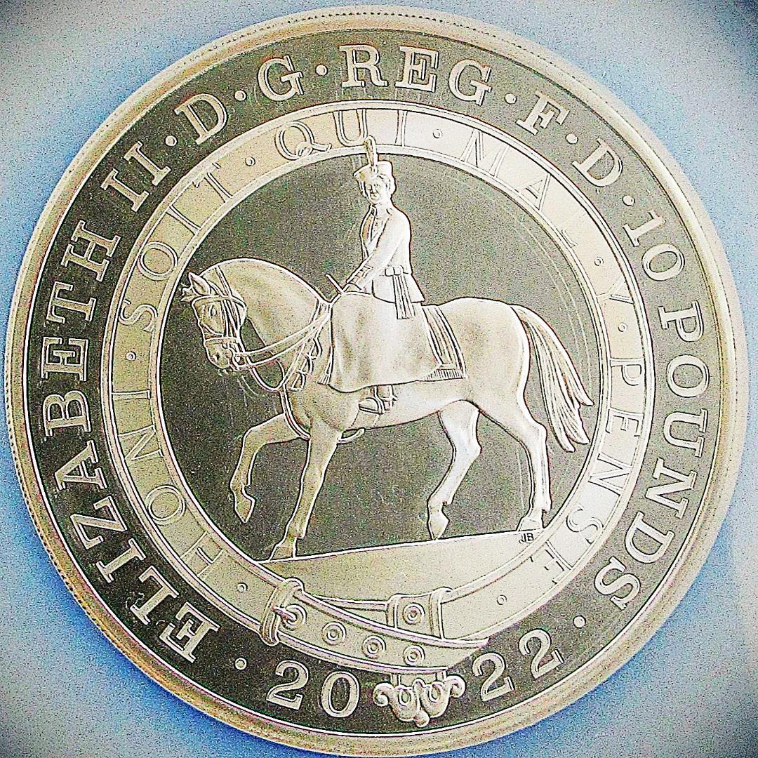 2022 イギリス 5オンス 銀貨 エリザベス2世 プラチナジュビリー NGC