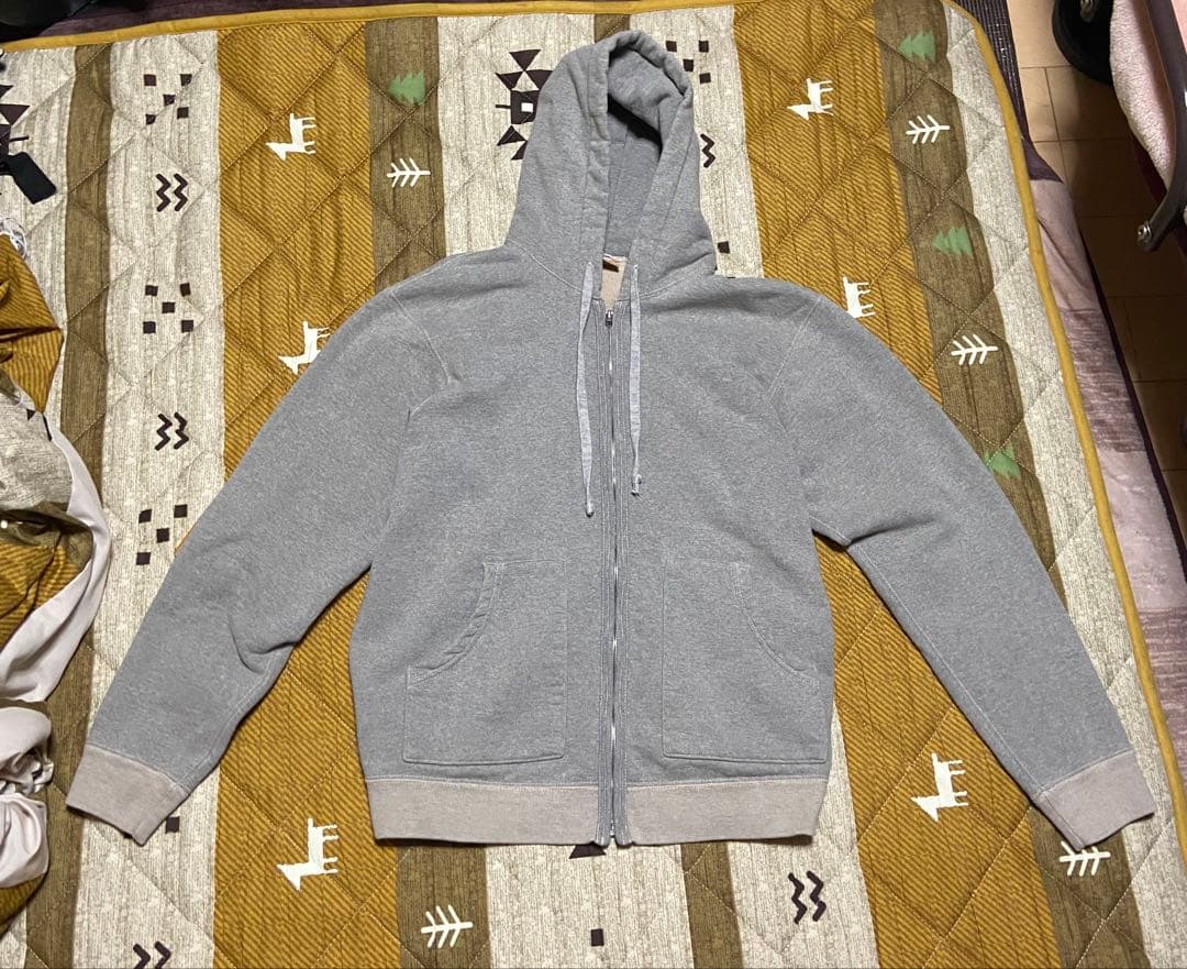 デラックスウエア　フルジップパーカー　ジップフーディ　美品　M グレー