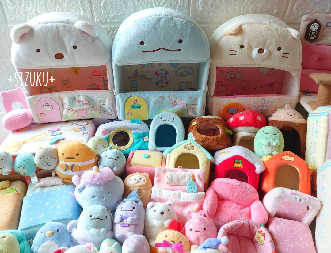 【豪華85点】すみっコぐらし ハウス おきがえ てのり等 ぬいぐるみ まとめ売り