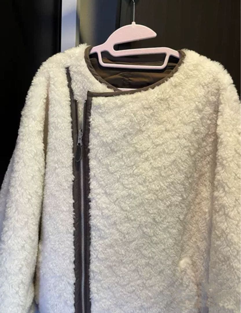 CASA FLINE ウールボア×再生ポリエルテルリバーシブルコート