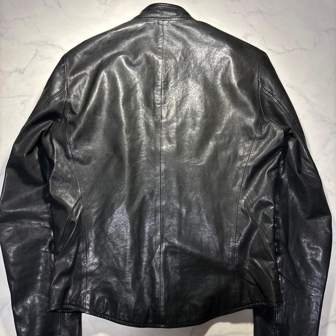 11SS メゾンマルタンマルジェラ 八の字 5zip ライダースジャケット