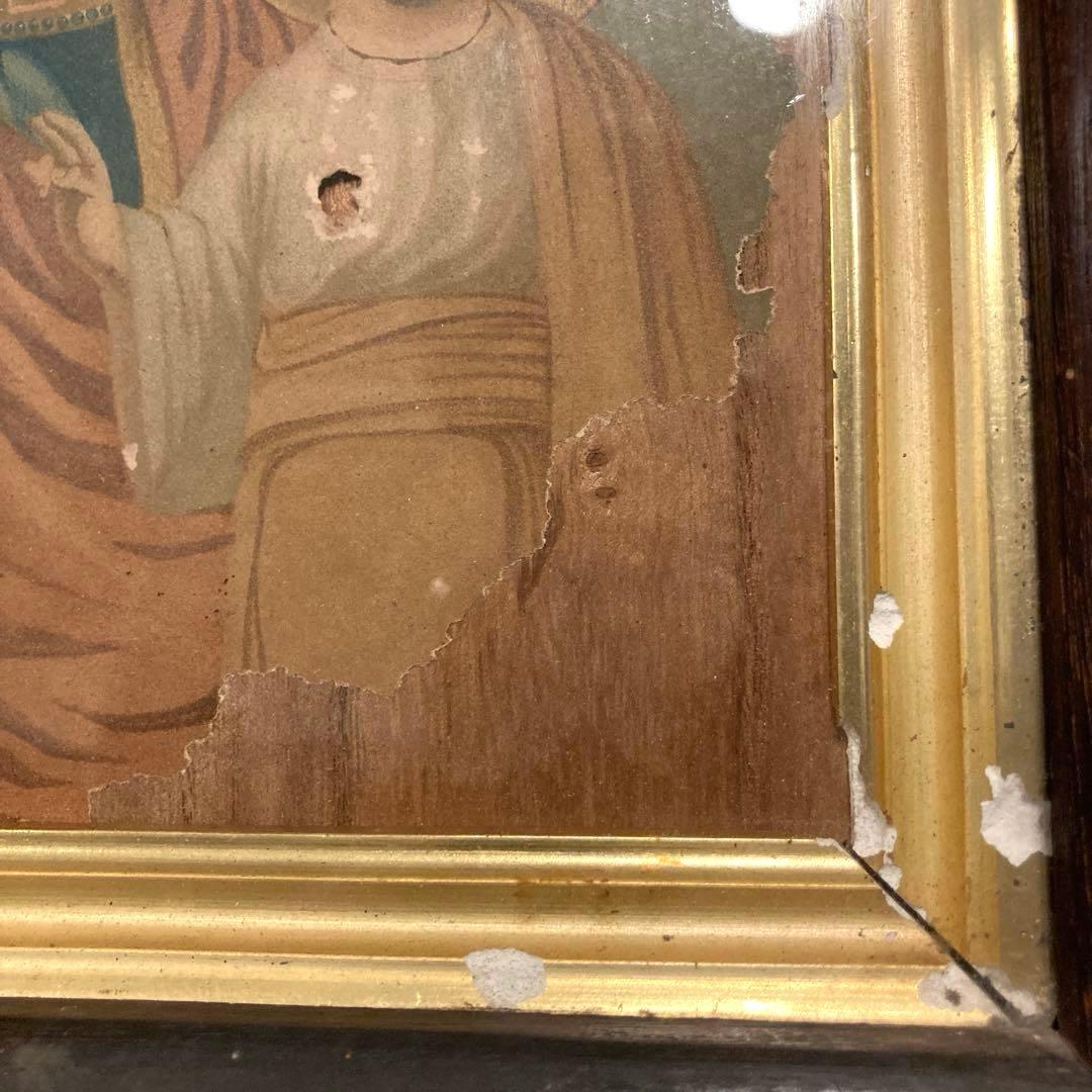 明治時代　ロシア正教会 イコン 聖母子像 キリスト教 聖母マリア イエスキリスト