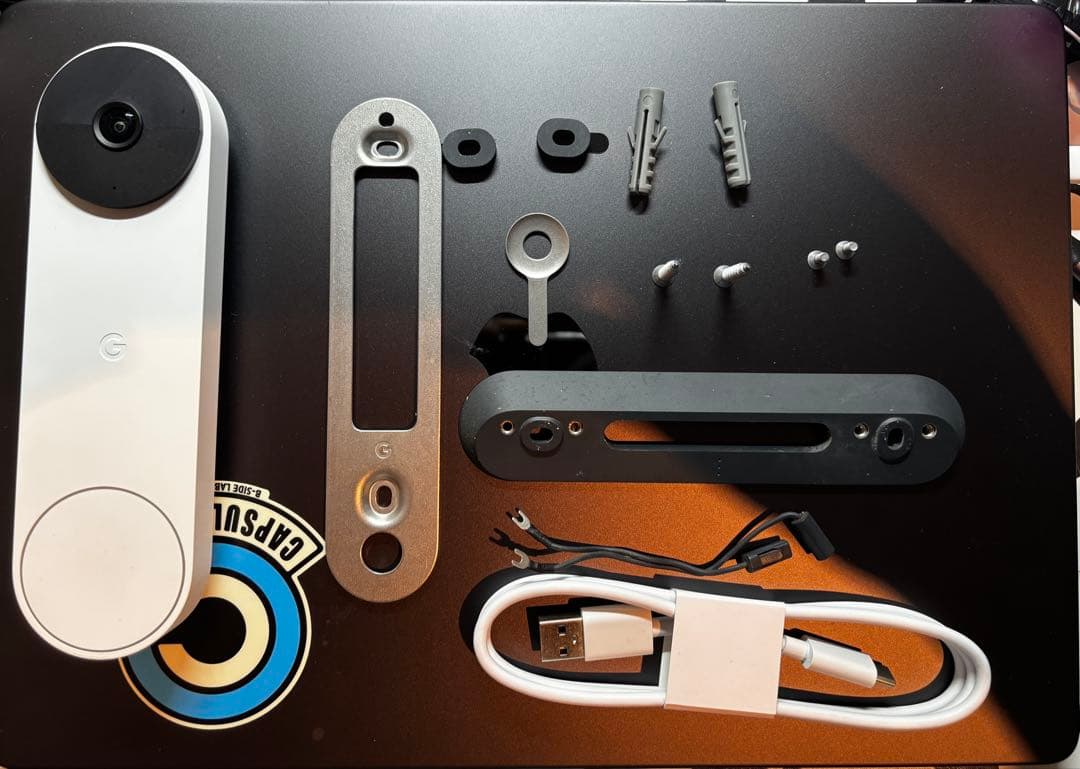 Google Nest Doorbell ＋ 保護カバー＋電源アダプター