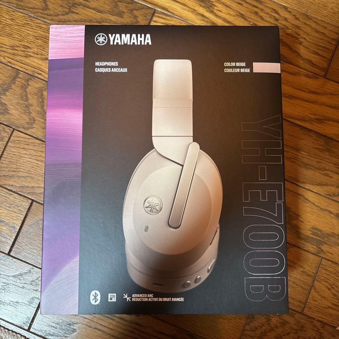 【新品未使用】YAMAHA ワイヤレスヘッドホンYH-E700B ベージュ