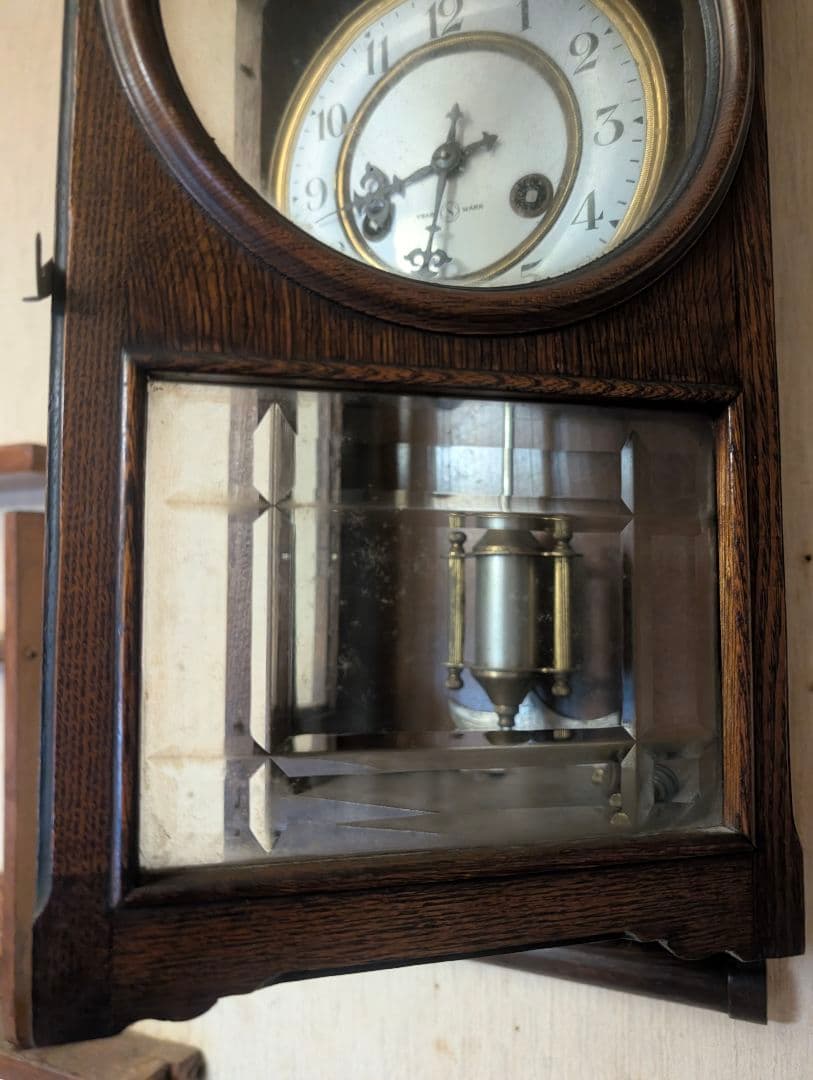 精工舎製柱時計 機械式 稼働品