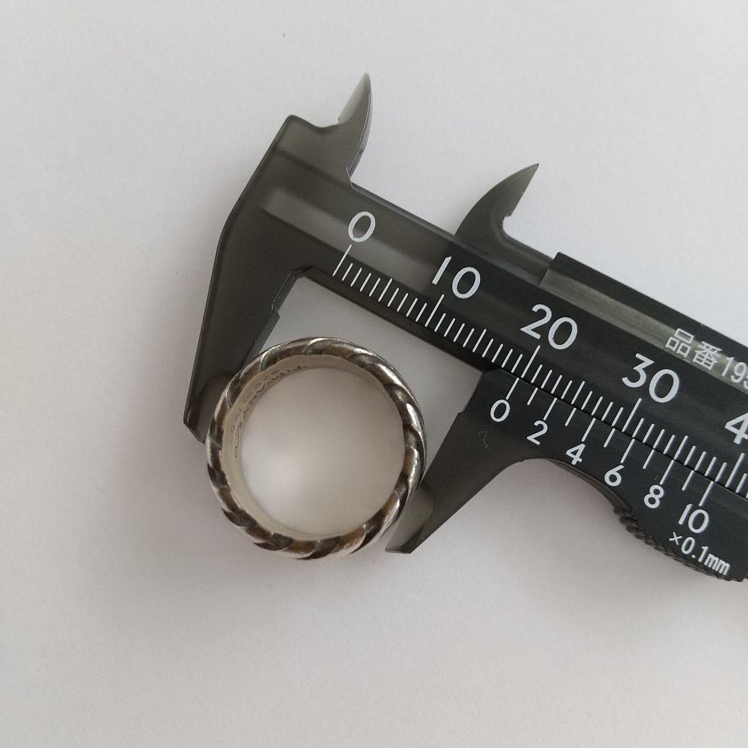 【希少】TIFFANY ツイスト リング スパイラル約10号 SV925