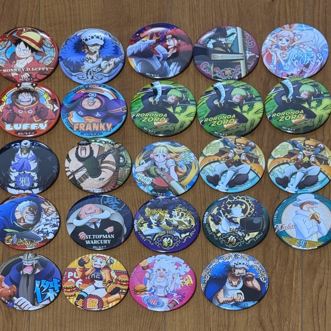 ワンピース 輩缶バッジ まとめ売り 24点
