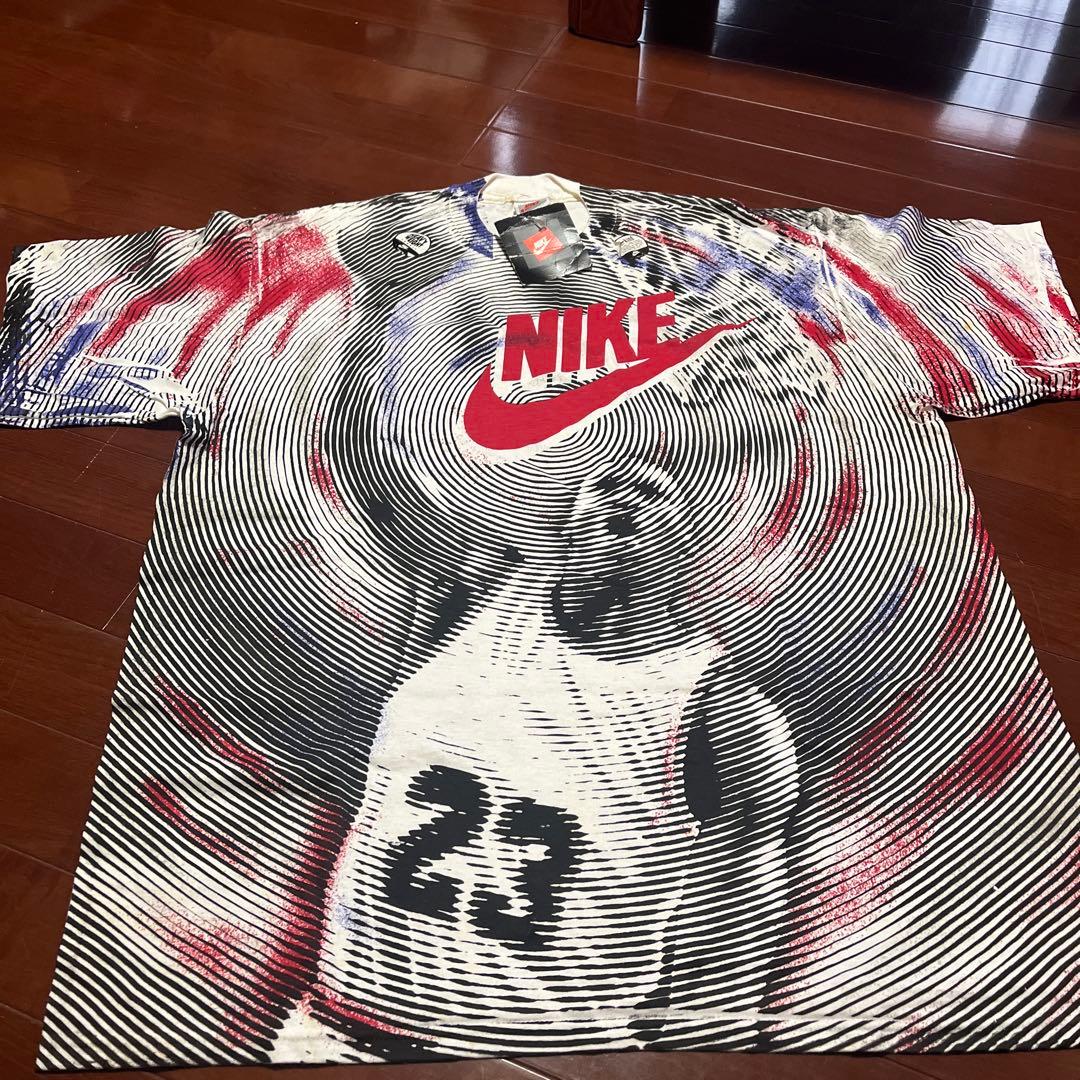 Nike 1991 USA製 Jordan ジョーダン 総柄 Tシャツ XL