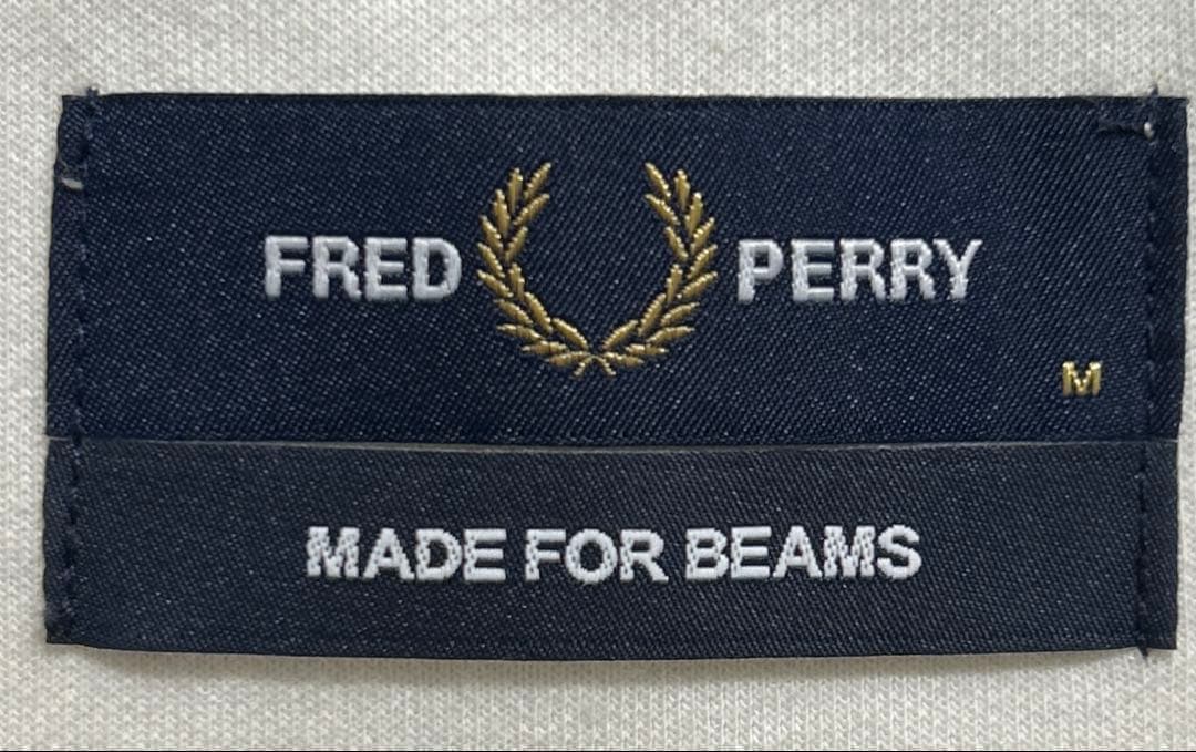 FRED PERRY×BEAMS 別注 トラックジャケット ホワイト サイズM