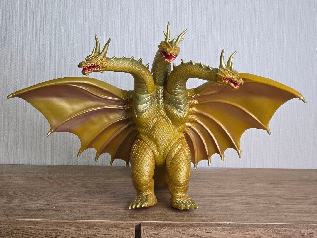 箱付き★キングギドラ ソフビ フィギュア 約460ミリ