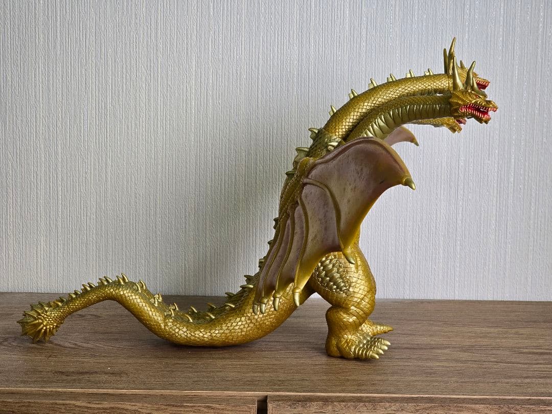 箱付き★キングギドラ ソフビ フィギュア 約460ミリ