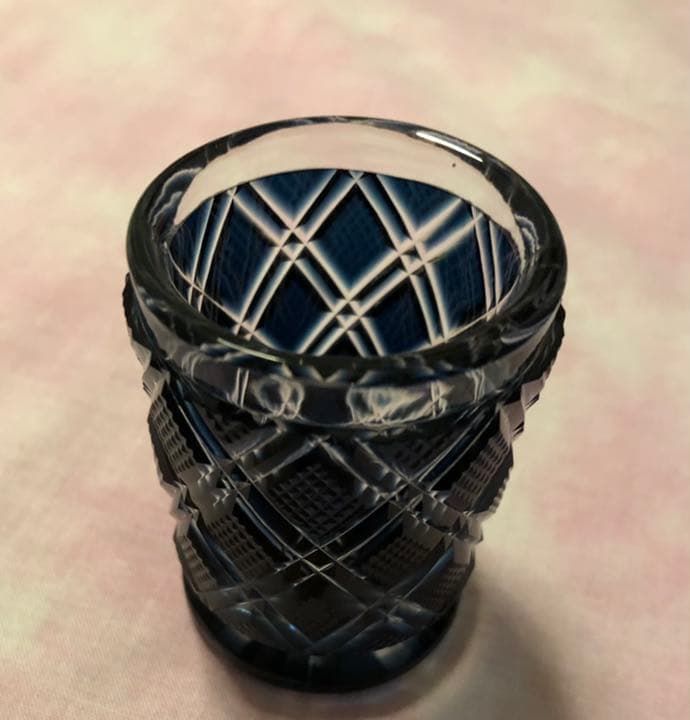 薩摩切子＊ぐい呑み　おちょこ　ロックグラス