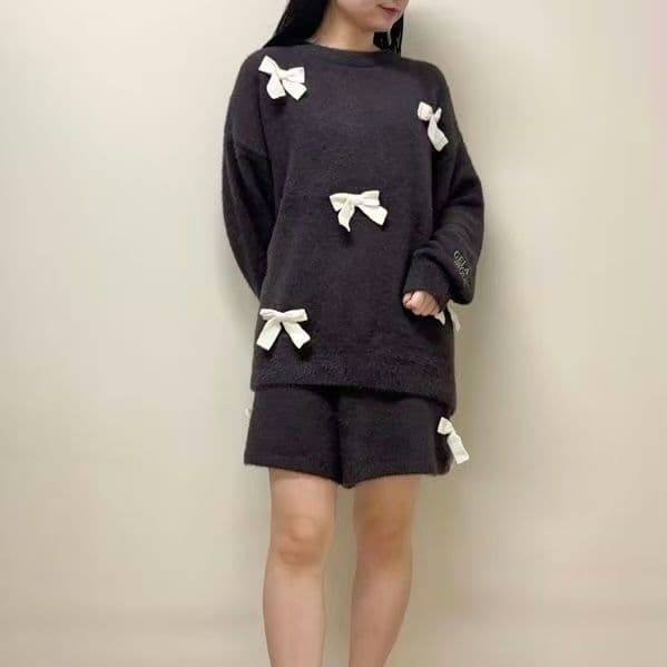 ジェラートピケ　ニットリボンプルオーバー&ショートパンツセット　新品未使用