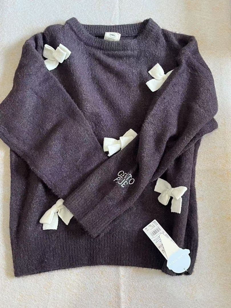 ジェラートピケ　ニットリボンプルオーバー&ショートパンツセット　新品未使用