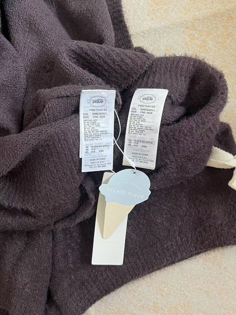 ジェラートピケ　ニットリボンプルオーバー&ショートパンツセット　新品未使用