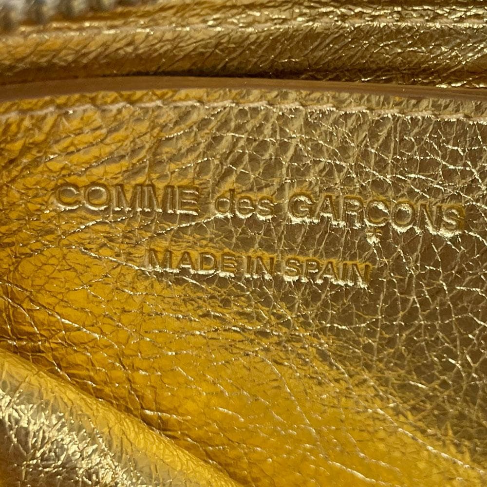 未使用 COMME des GARCONS ギャルソン ゴールド L字 ミニ財布