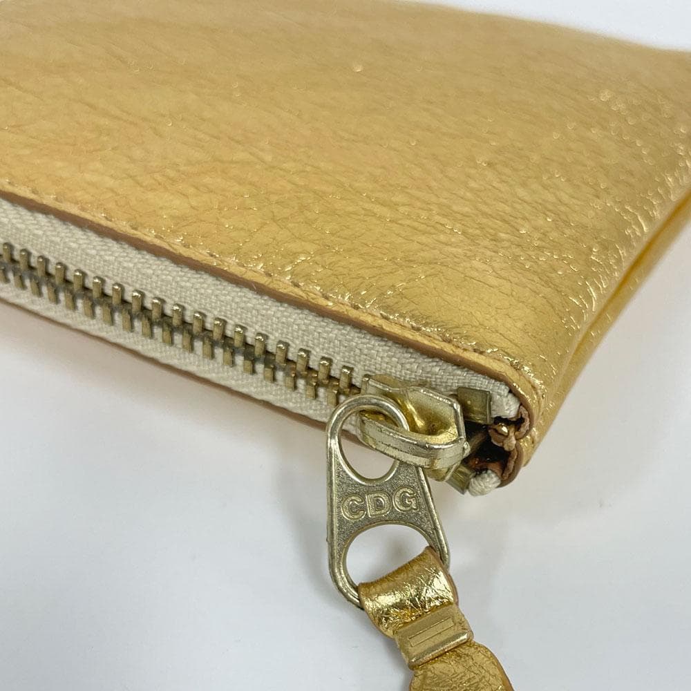 未使用 COMME des GARCONS ギャルソン ゴールド L字 ミニ財布