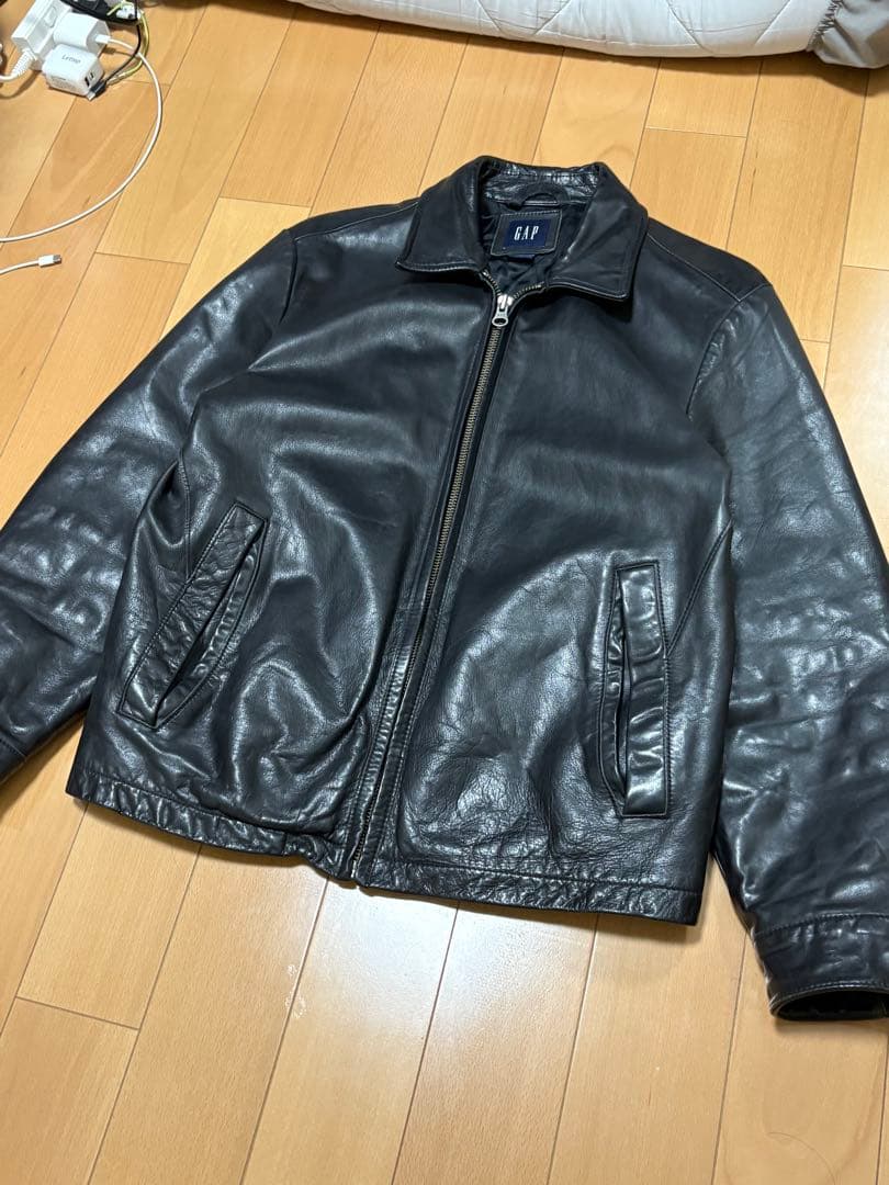 00s old Gap レザージャケット　レザースイングトップ　短丈