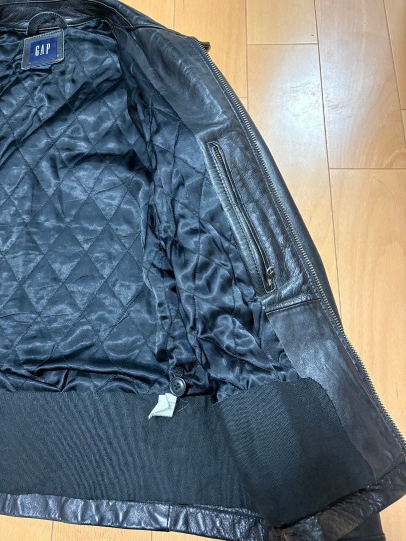00s old Gap レザージャケット　レザースイングトップ　短丈