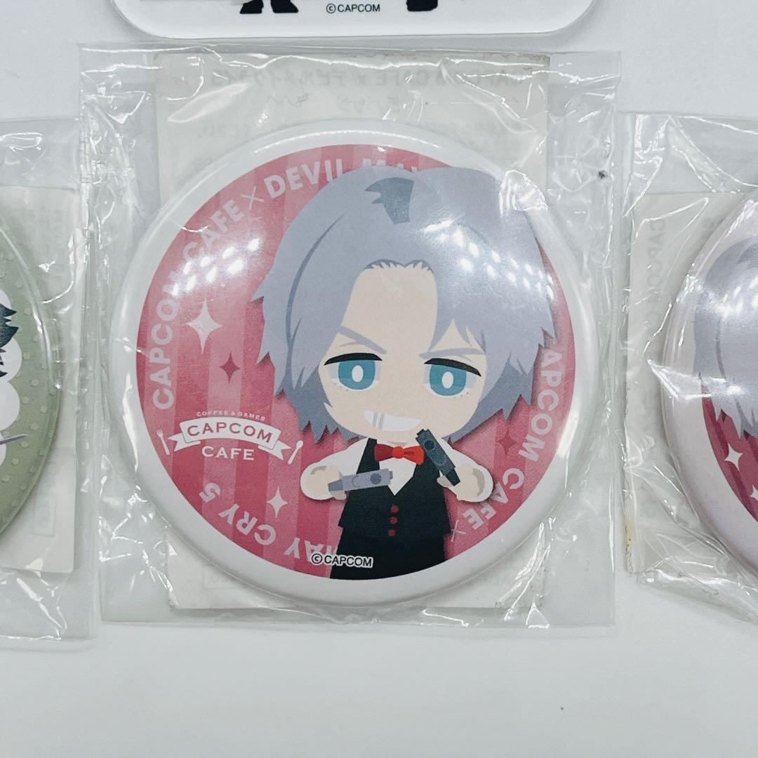 デビルメイクライ 5 カプコンカフェ　缶バッジ　アクリルキーホルダー